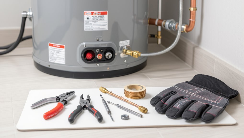 thermocouple placement by heater