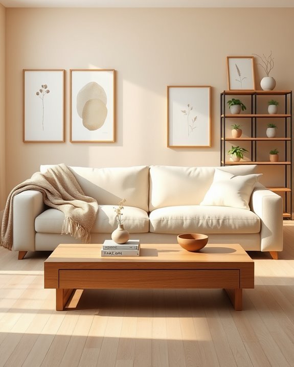 thoughtful minimalist art displays
