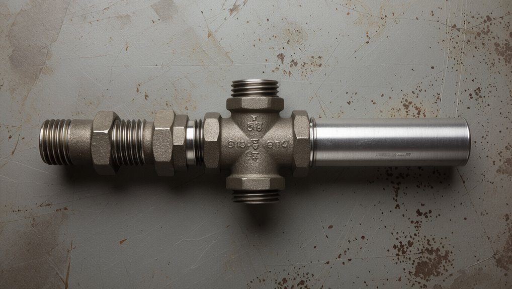 threaded short pipe connector