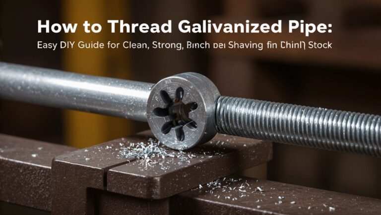 threading galvanized pipe safely