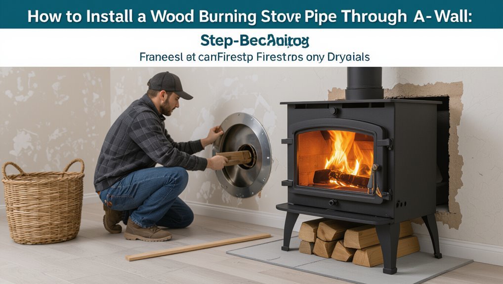 through wall stove pipe installation