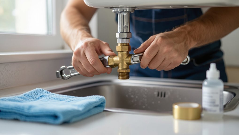 tighten fittings to prevent leaks