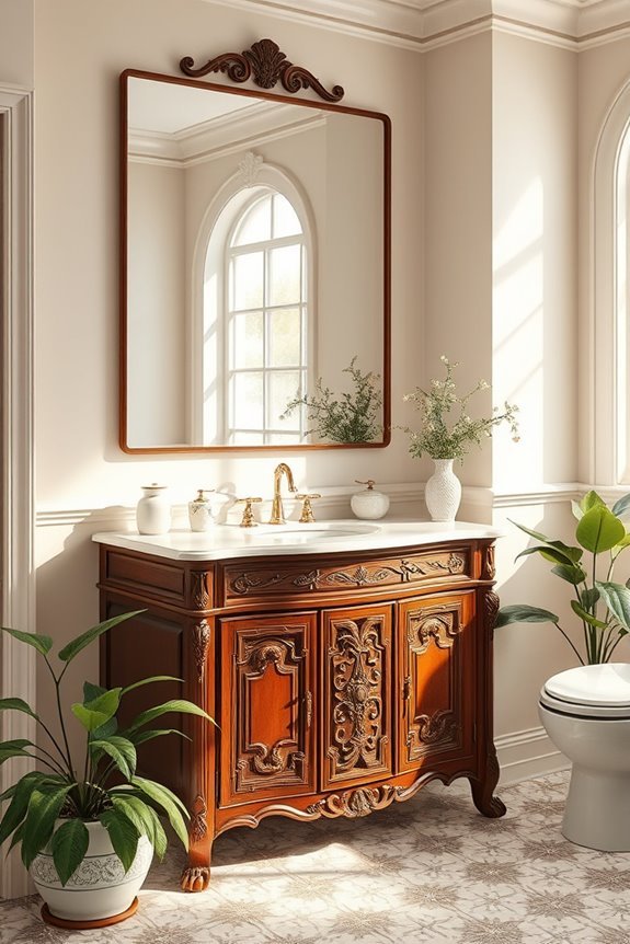timeless antique bathroom elegance