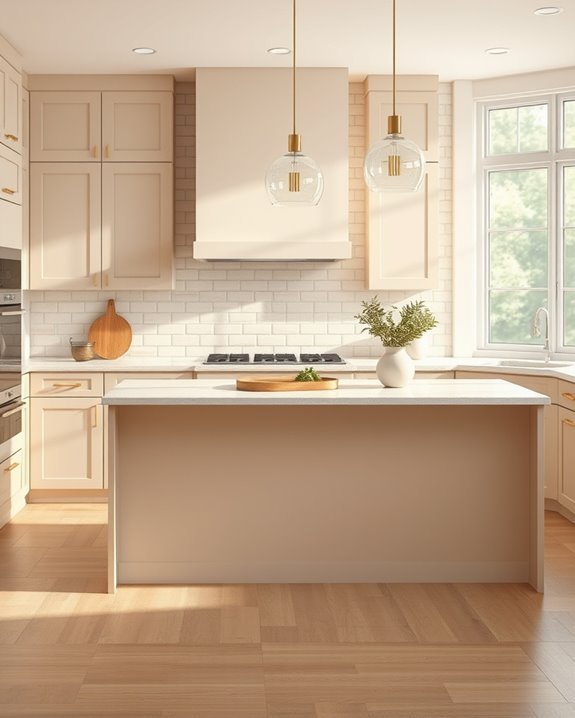 timeless beige subway tiles