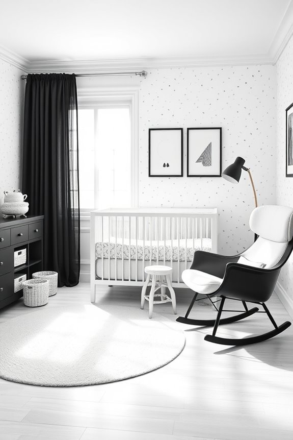 timeless black and white decor