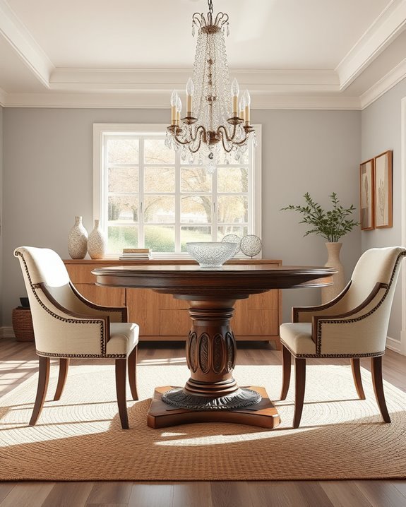 timeless elegant dining centerpiece