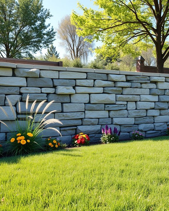 timeless stone wall elegance