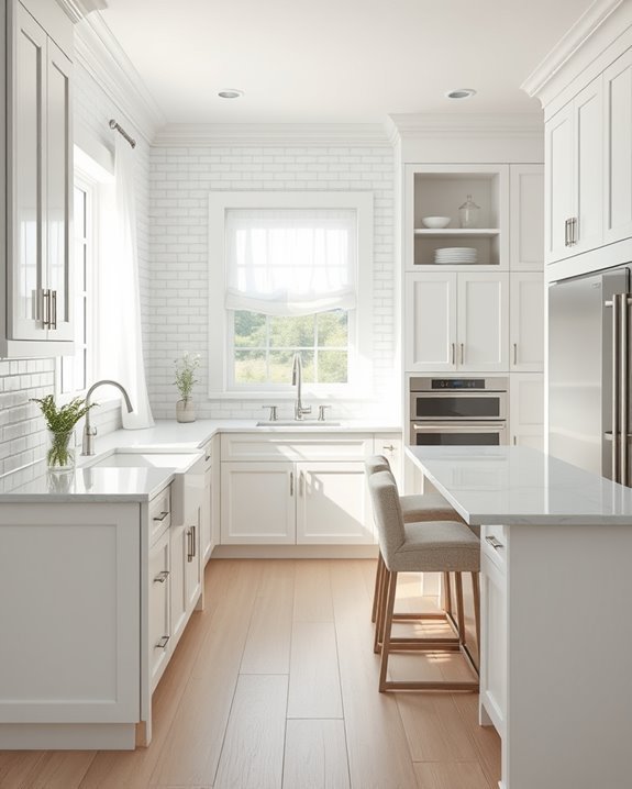 timeless white kitchen elegance