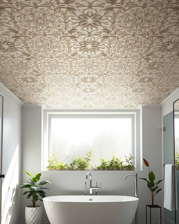 tin tile ceiling accents