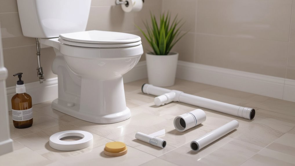 toilet drain installation steps