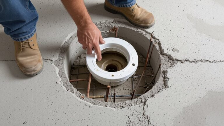 toilet drain pipe installation