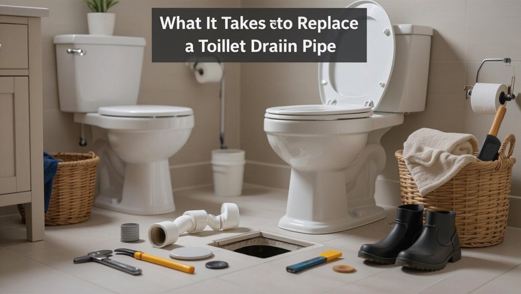 toilet drain pipe replacement
