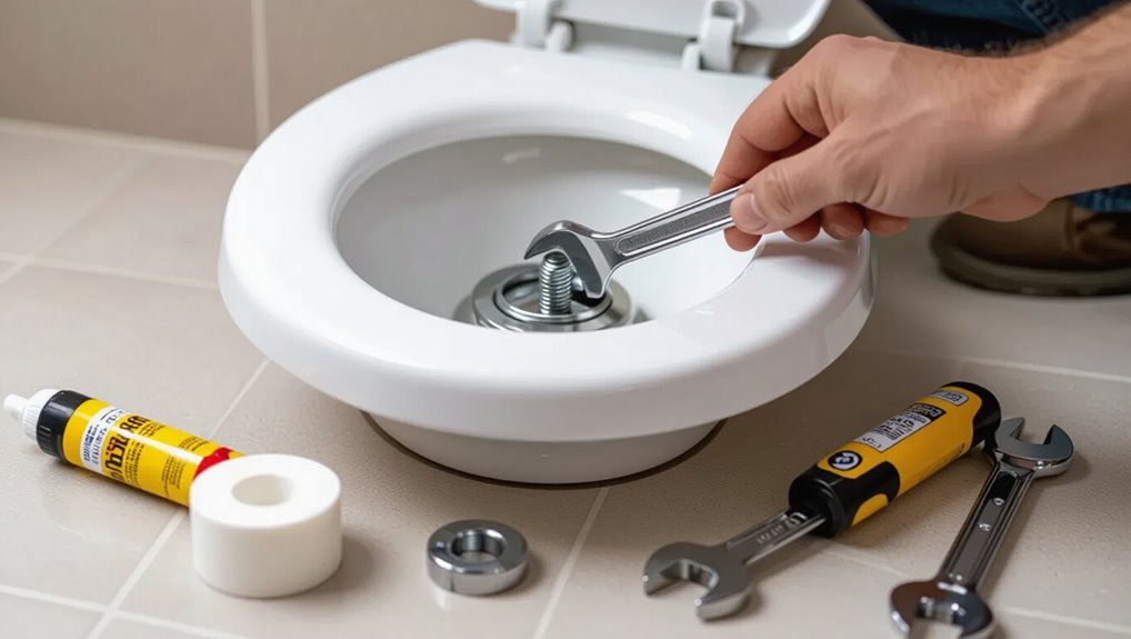 toilet stability and sealing