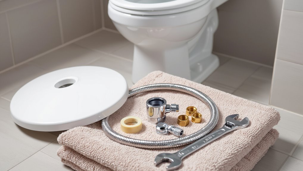 toilet water line installation