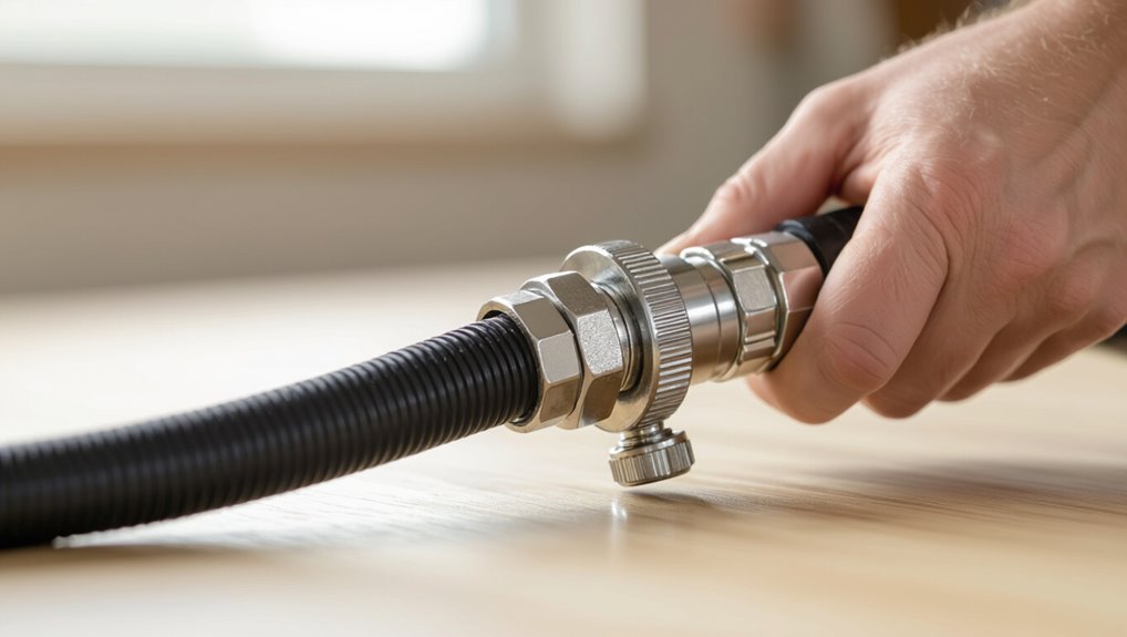 tool free hose clamp tightening