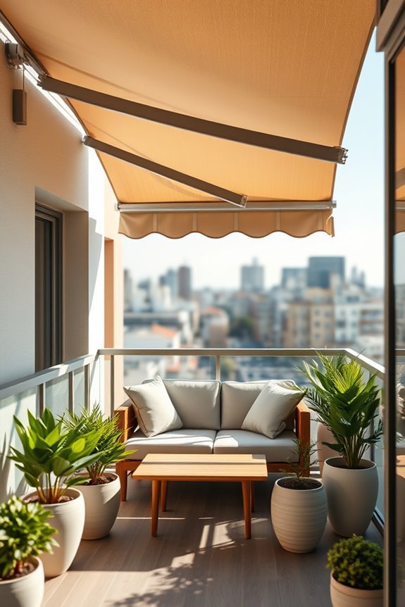 transform balcony with awnings