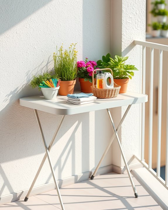 transform balcony with tables