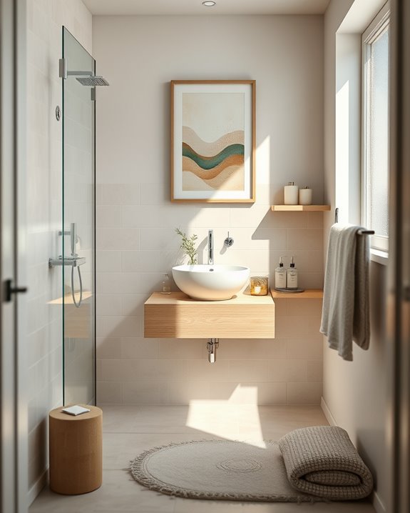 transform bathroom with art