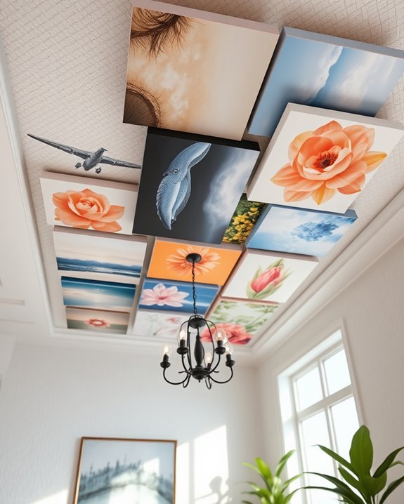 transform ceilings with art