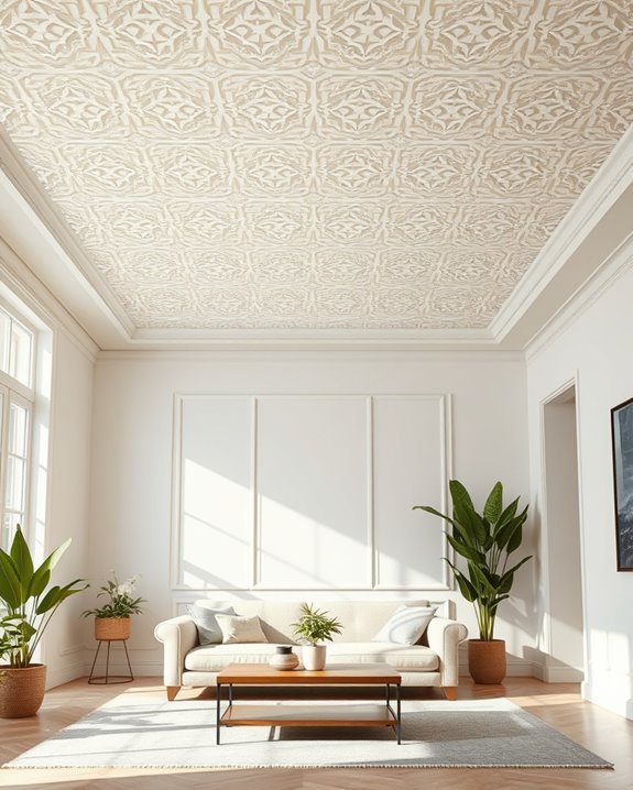 transform ceilings with stencils