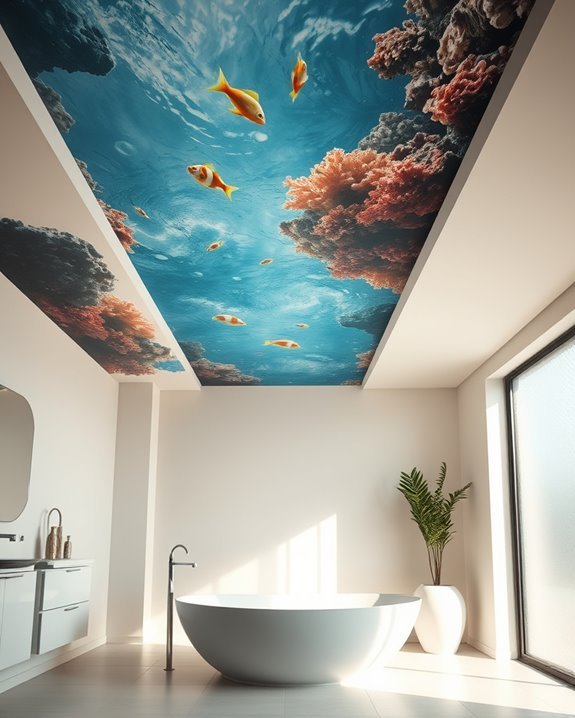 transformative artistic bathroom murals