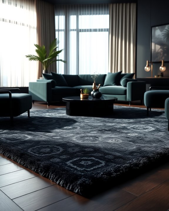 transformative dark toned rugs