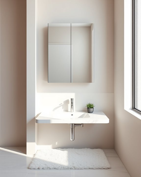 transformative mirrored medicine cabinet