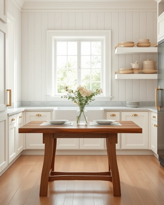 transformative white paneled walls