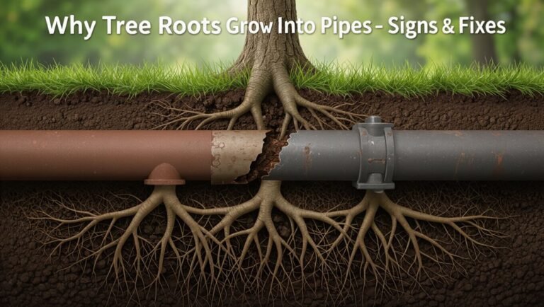 tree roots invade pipes