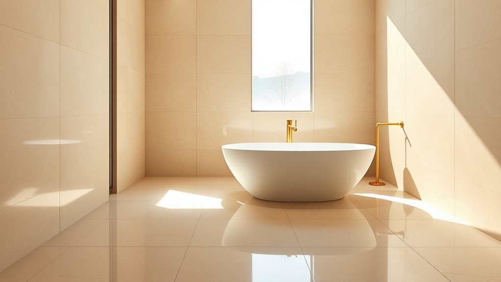 trendy large bathroom tiles