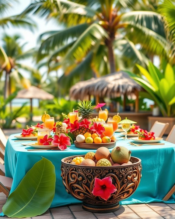 tropical celebration under sun