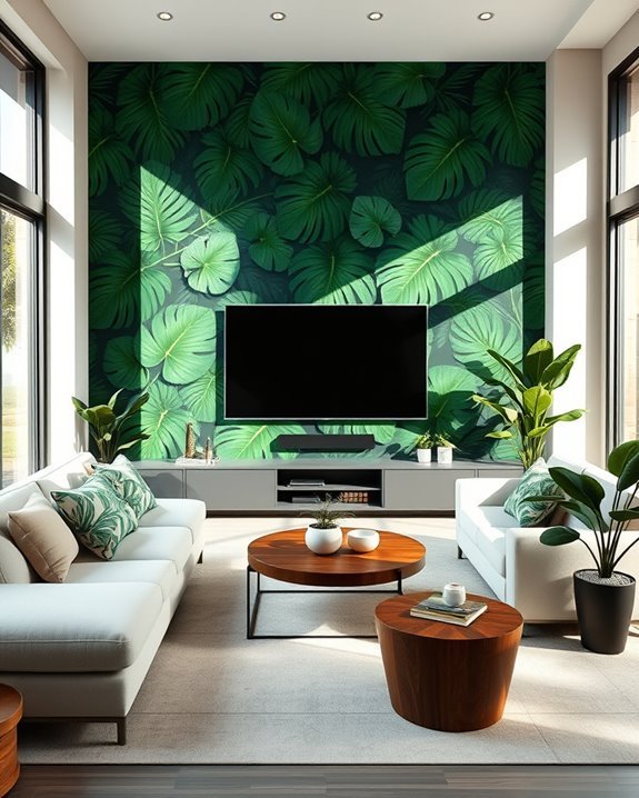 tropical jungle wall decor