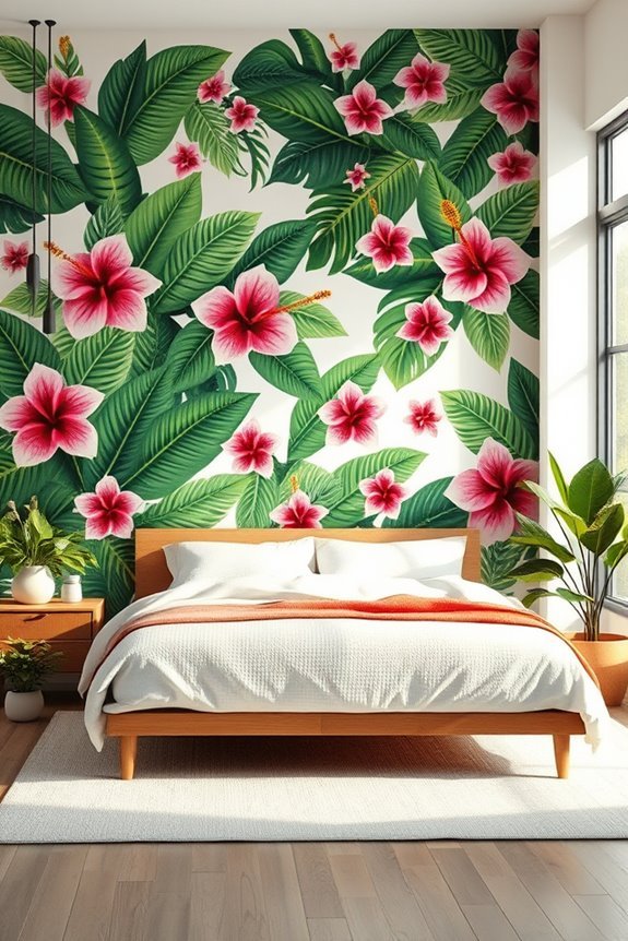 tropical oasis bedroom transformation