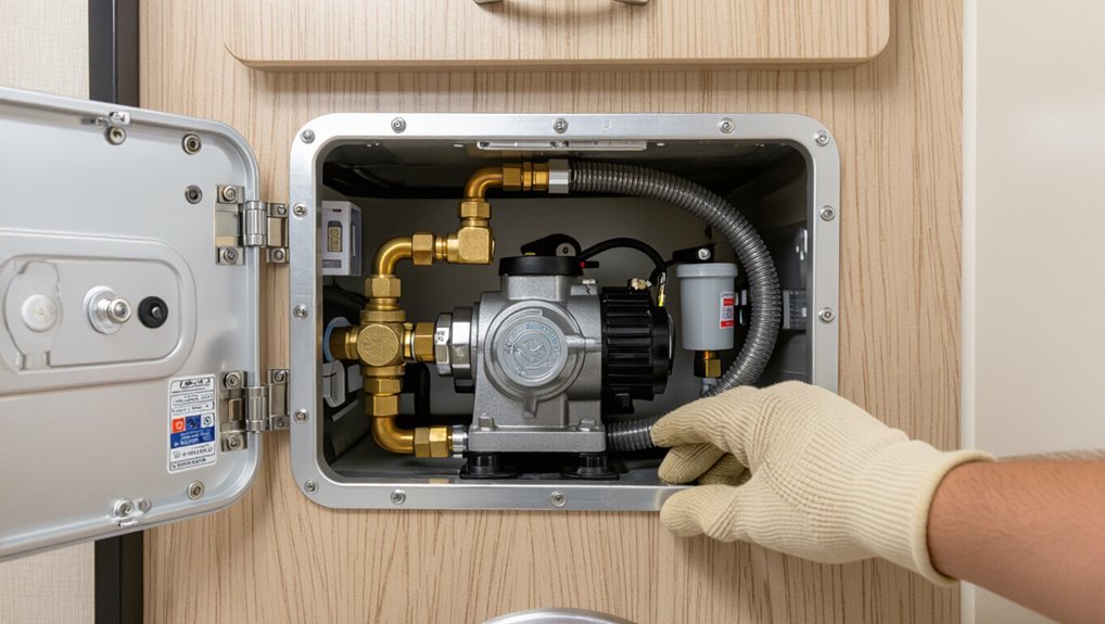 turn on rv water pump