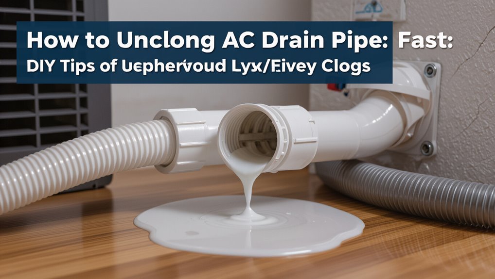 unclog ac drain pipe