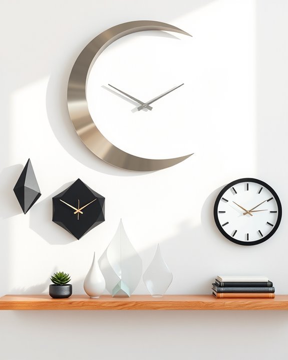 unconventional artistic timepieces