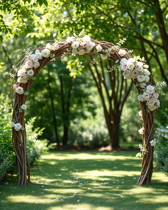 unique artisanal wedding entrance