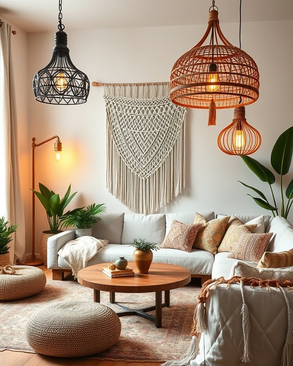 unique bohemian lighting fixtures