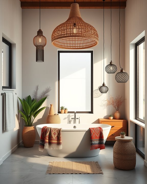 unique boho lighting fixtures