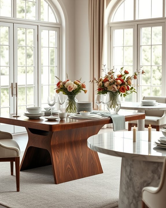 unique buffet table shapes