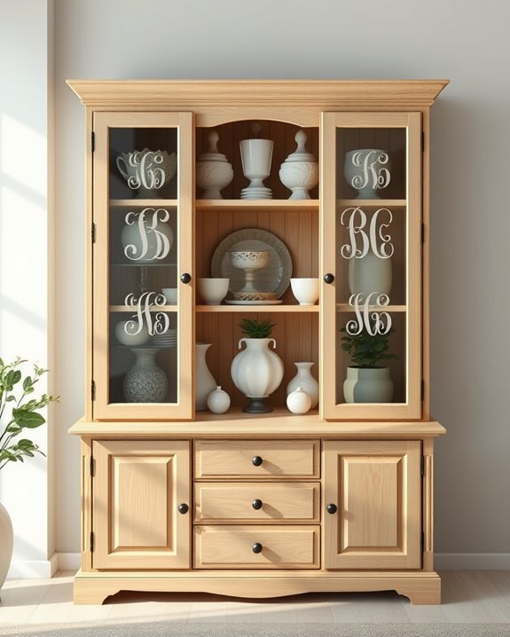 unique personalized hutch monograms