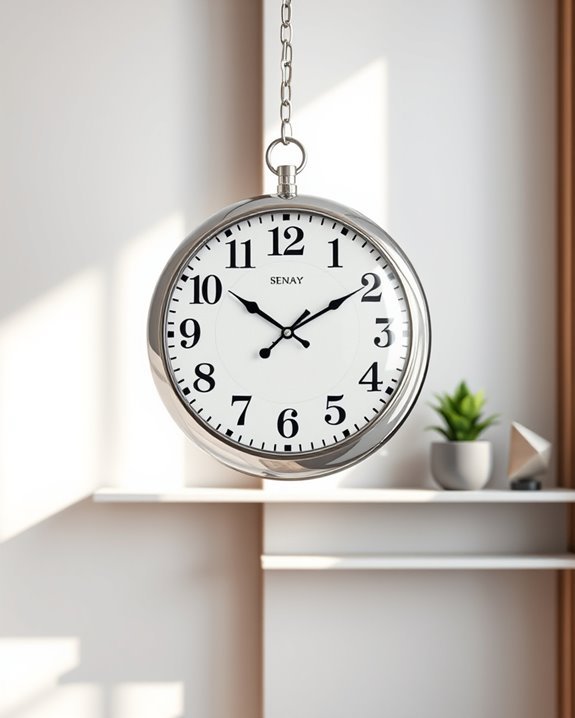 unique spherical hanging clocks