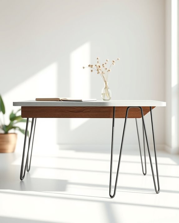 upcycled door desk creation