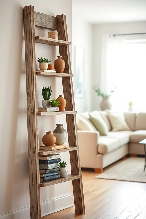 upcycled ladder decor ideas