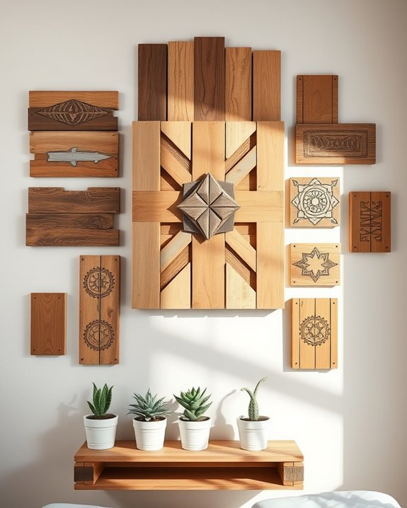 upcycled rustic pallet art