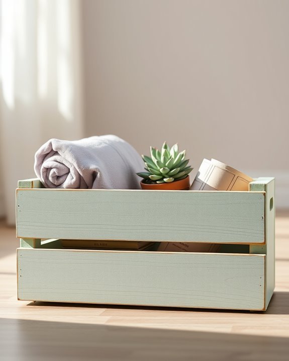 upcycled stylish storage crates