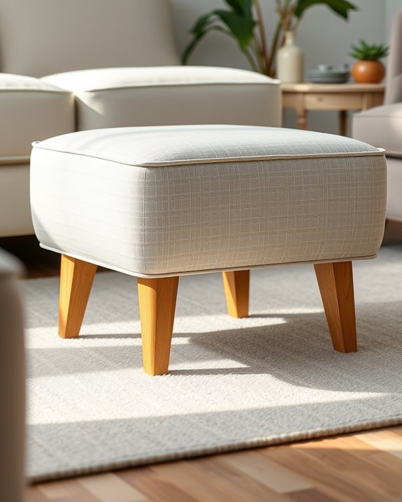 upholstered ottoman design upgrade