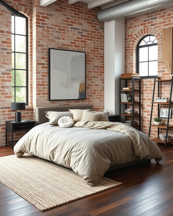 urban industrial bedroom decor