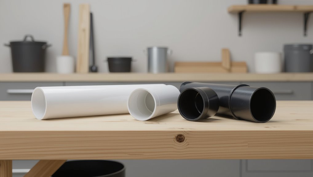 vent pipe material routing slope