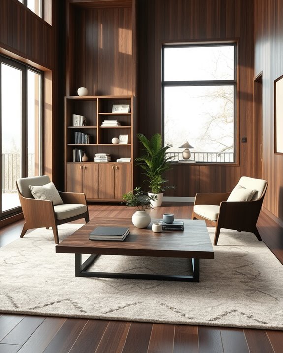 versatile dark wood finishes